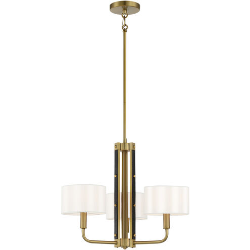 Chelsea 3 Light 22 inch Soft Brass Chandelier Ceiling Light